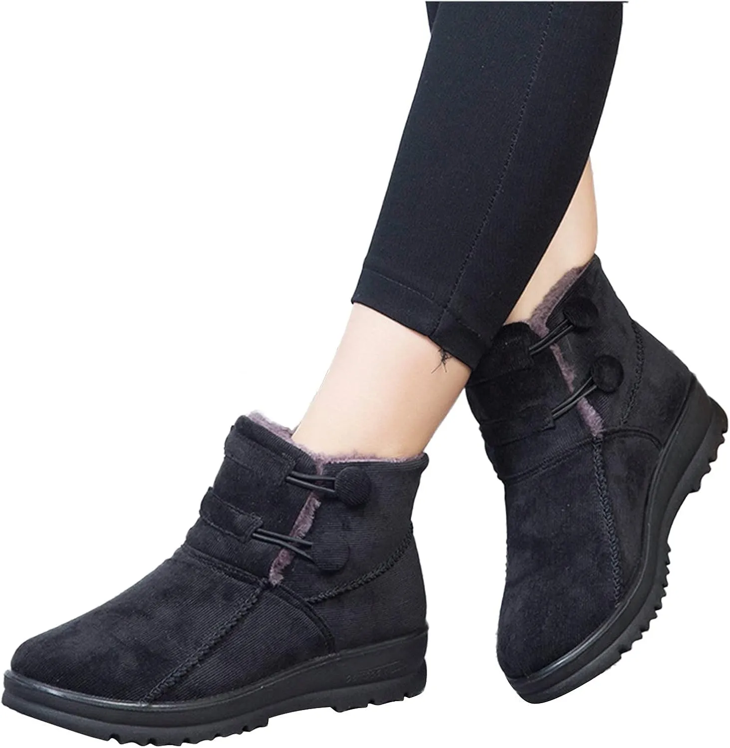 Boots Winter Snow Women's Womens Tall Snow Boots Waterproof Womens Winter Boots Size 11 Wide Width Slip Resistant Waterproof Composite Toe Work Boots Women Botas De Mujer Para El Frio Elegante