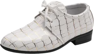 Boys Pointed Toe Dress Shoes Boys Dress Oxfor Formal Shoes Toddler Lace Up Loafer Girls Shoes Size 3 Big Girls