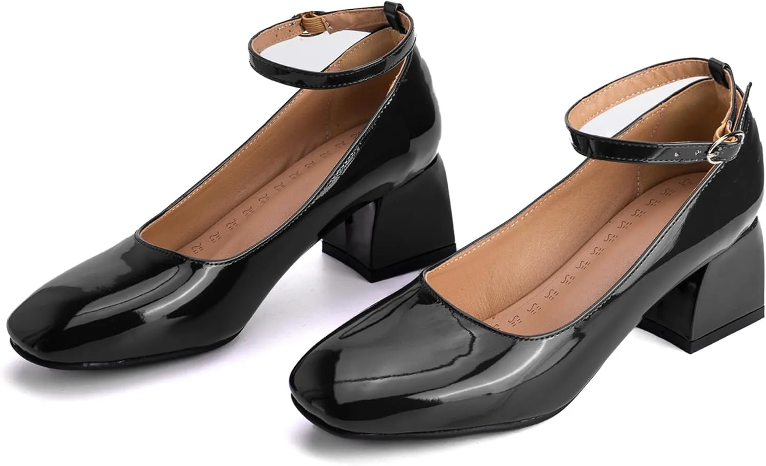 Concise Square Toe Mary Jane Block Heel Women Shoes