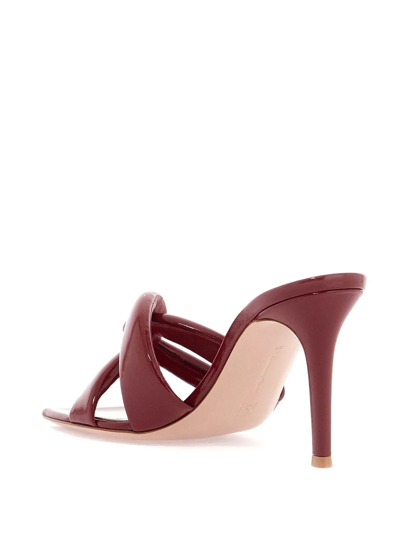 Love Embellished Leather Mules
