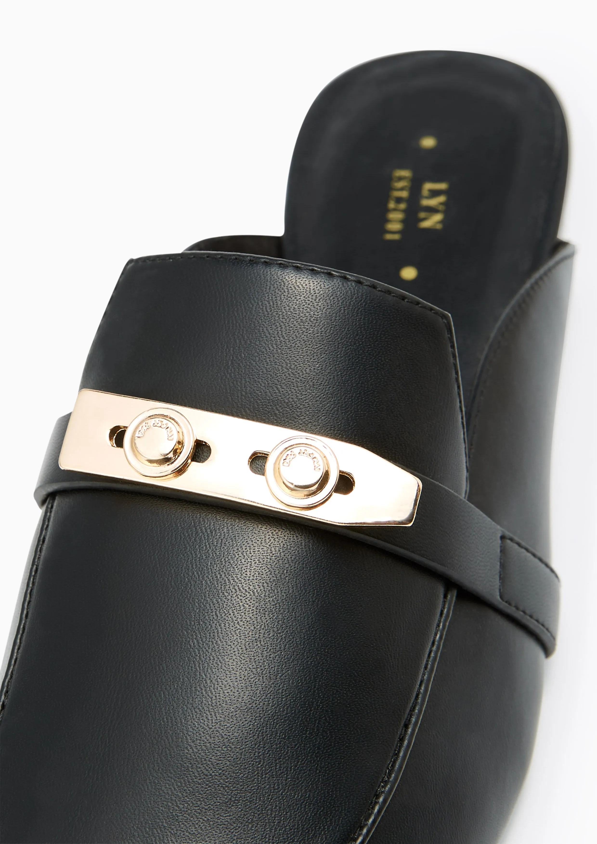 Master Flat Mules Black