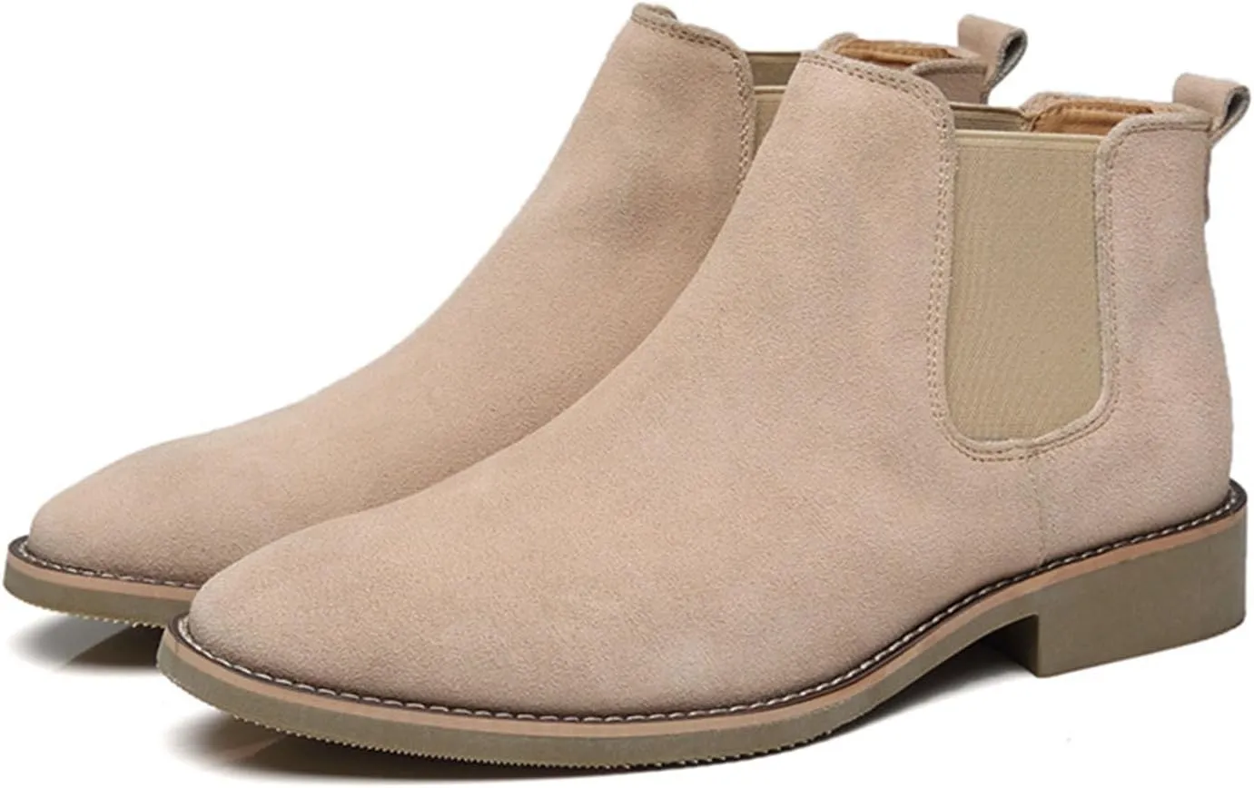 Men'S Chelsea Boots Casual Comfortable Slip-On Dress Men Ankle Fashion Boot Suede Boots for Men