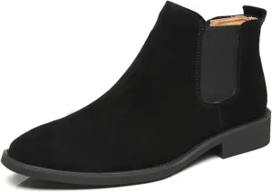 Men'S Chelsea Boots Casual Comfortable Slip-On Dress Men Ankle Fashion Boot Suede Boots for Men
