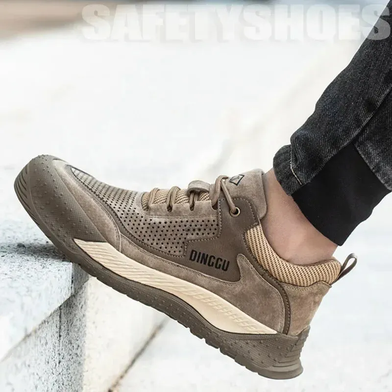 Men's Lightweight Steel Toe Protective Safety Shoes