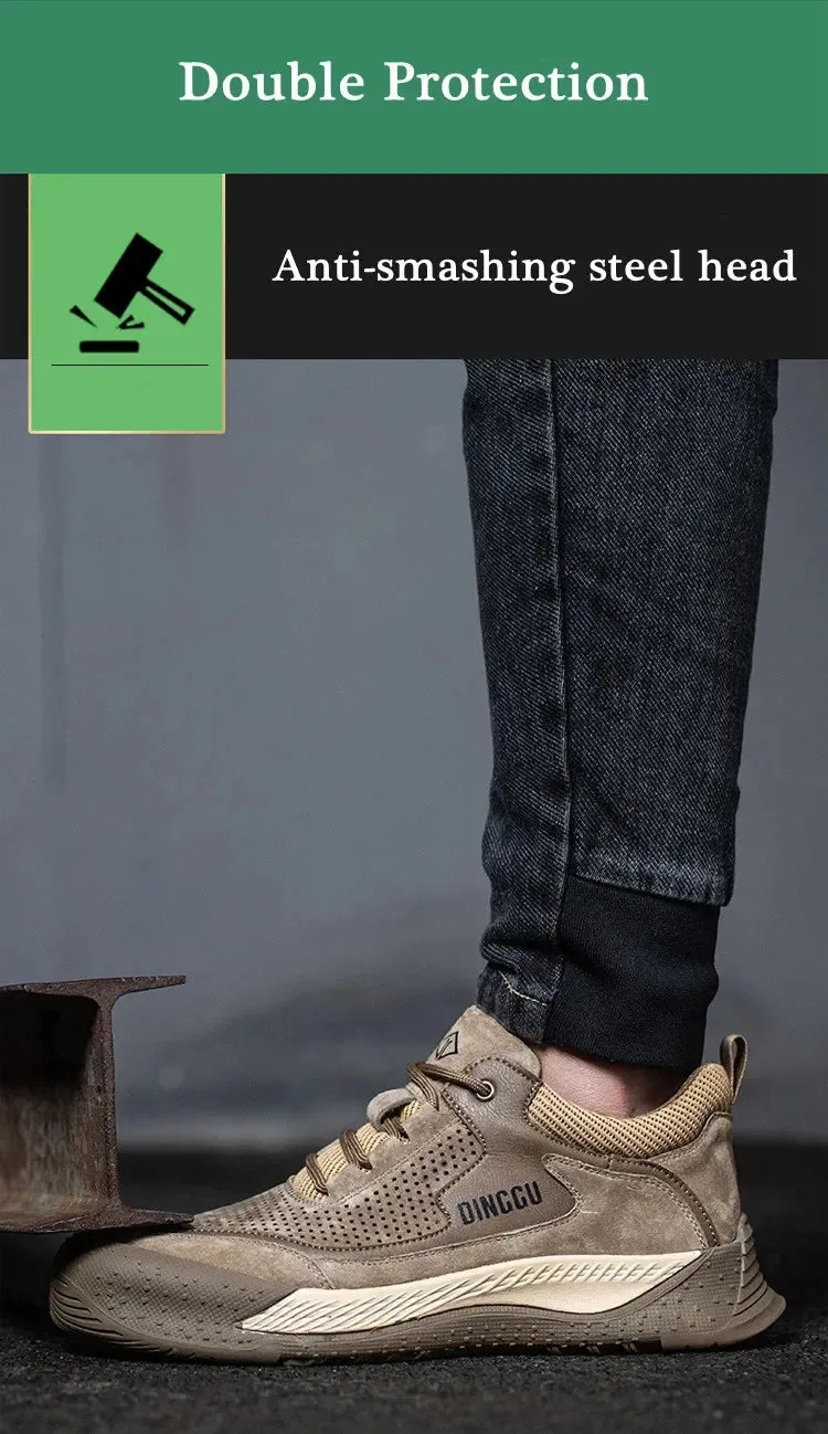Men's Lightweight Steel Toe Protective Safety Shoes