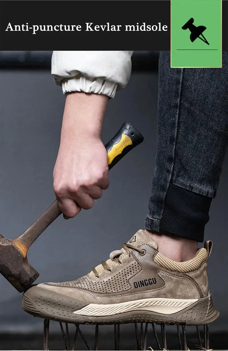 Men's Lightweight Steel Toe Protective Safety Shoes