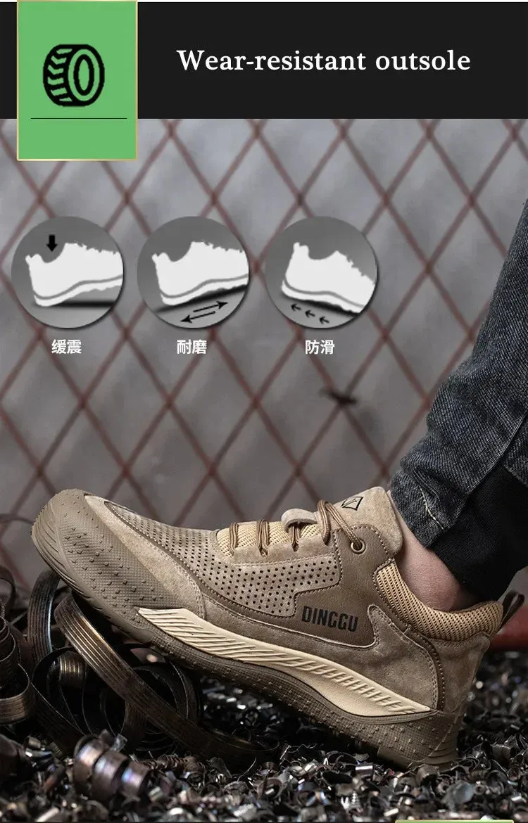 Men's Lightweight Steel Toe Protective Safety Shoes