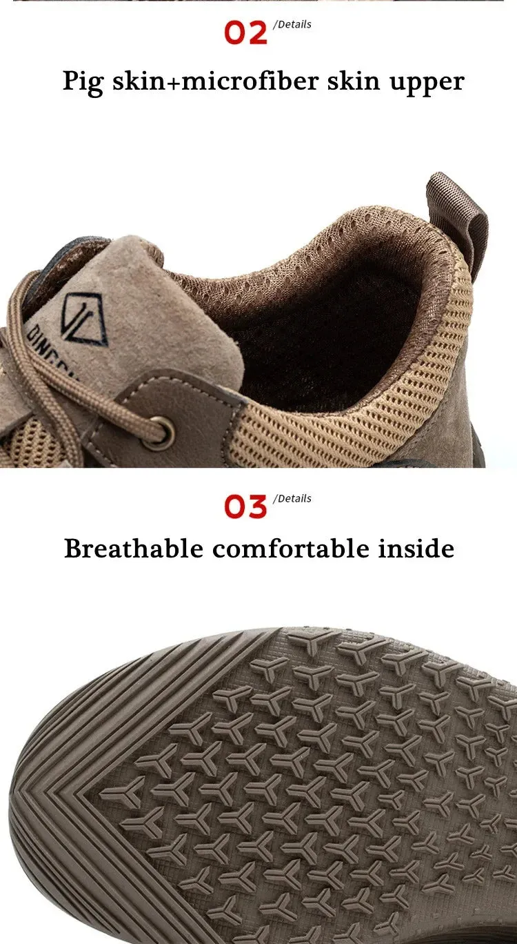 Men's Lightweight Steel Toe Protective Safety Shoes