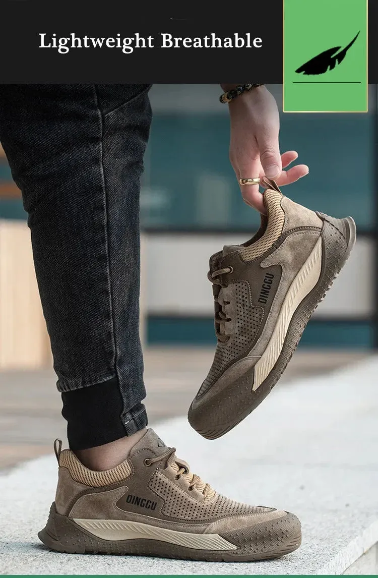 Men's Lightweight Steel Toe Protective Safety Shoes