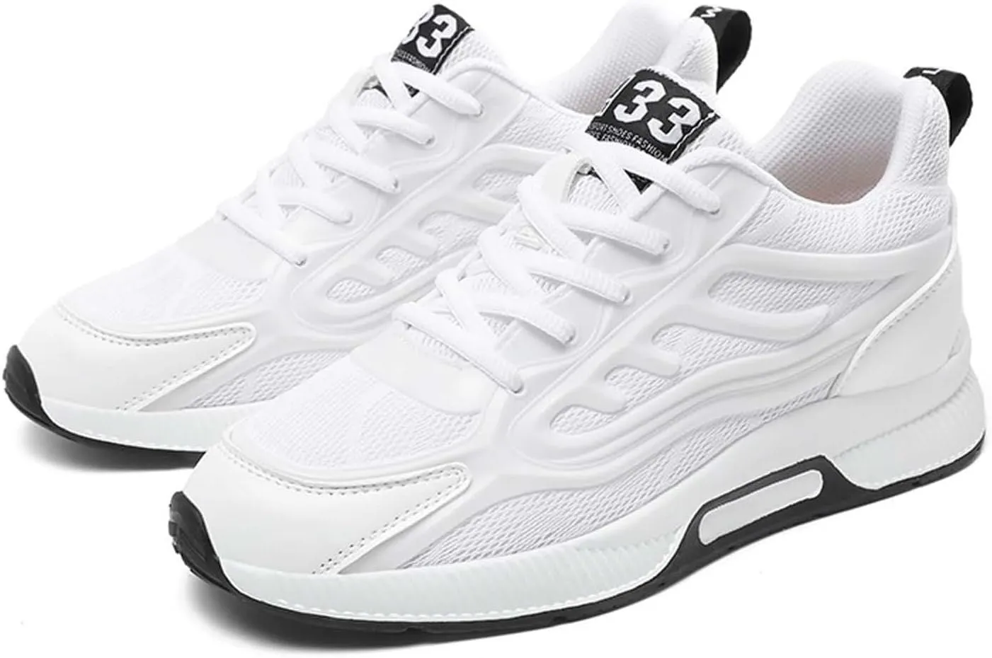 Mens Slip On Sneakers Non Slip Walking Shoes Lightweight Athletic Shoes Casual Running Shoe Increase Height 6/8/10CM