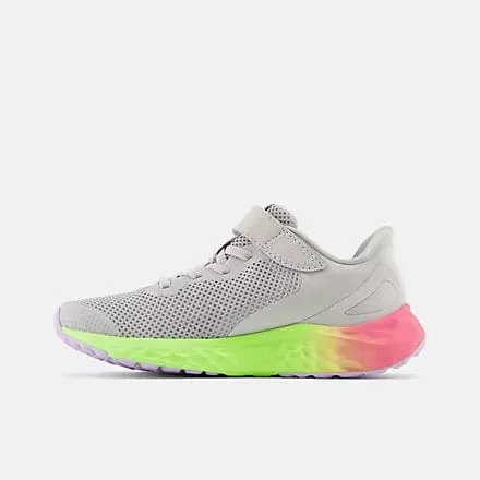 New Balance Kids Fresh Foam Arishi Running Shoes- Grey Purple