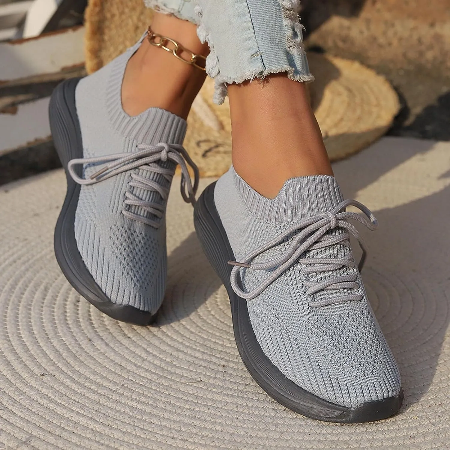 Running Shoes Women Walking Shoes Lightweight Tennis Shoes Non Slip Shoes Casual Breathable Sneakers for Workout Sports