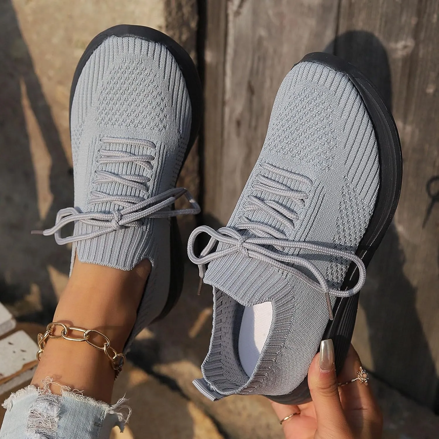Running Shoes Women Walking Shoes Lightweight Tennis Shoes Non Slip Shoes Casual Breathable Sneakers for Workout Sports