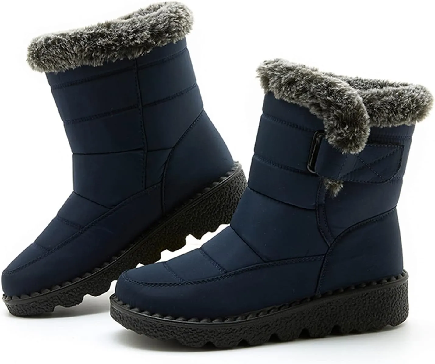 Winter Boots for Women Fashion Casual Womens Size 8.5 Snow Boot Womens Extra Wide Snow Boots Winter Dress Knee Boots for Women Leather Low Heel Insulated Womens Winter Hiking Boots Wide Width
