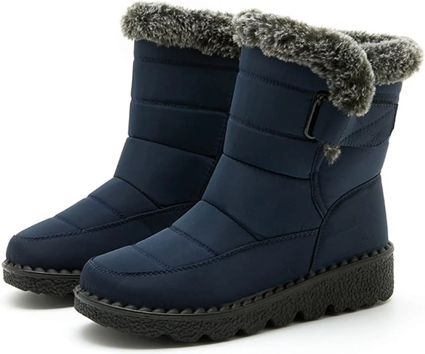 Winter Boots for Women Fashion Casual Womens Size 8.5 Snow Boot Womens Extra Wide Snow Boots Winter Dress Knee Boots for Women Leather Low Heel Insulated Womens Winter Hiking Boots Wide Width
