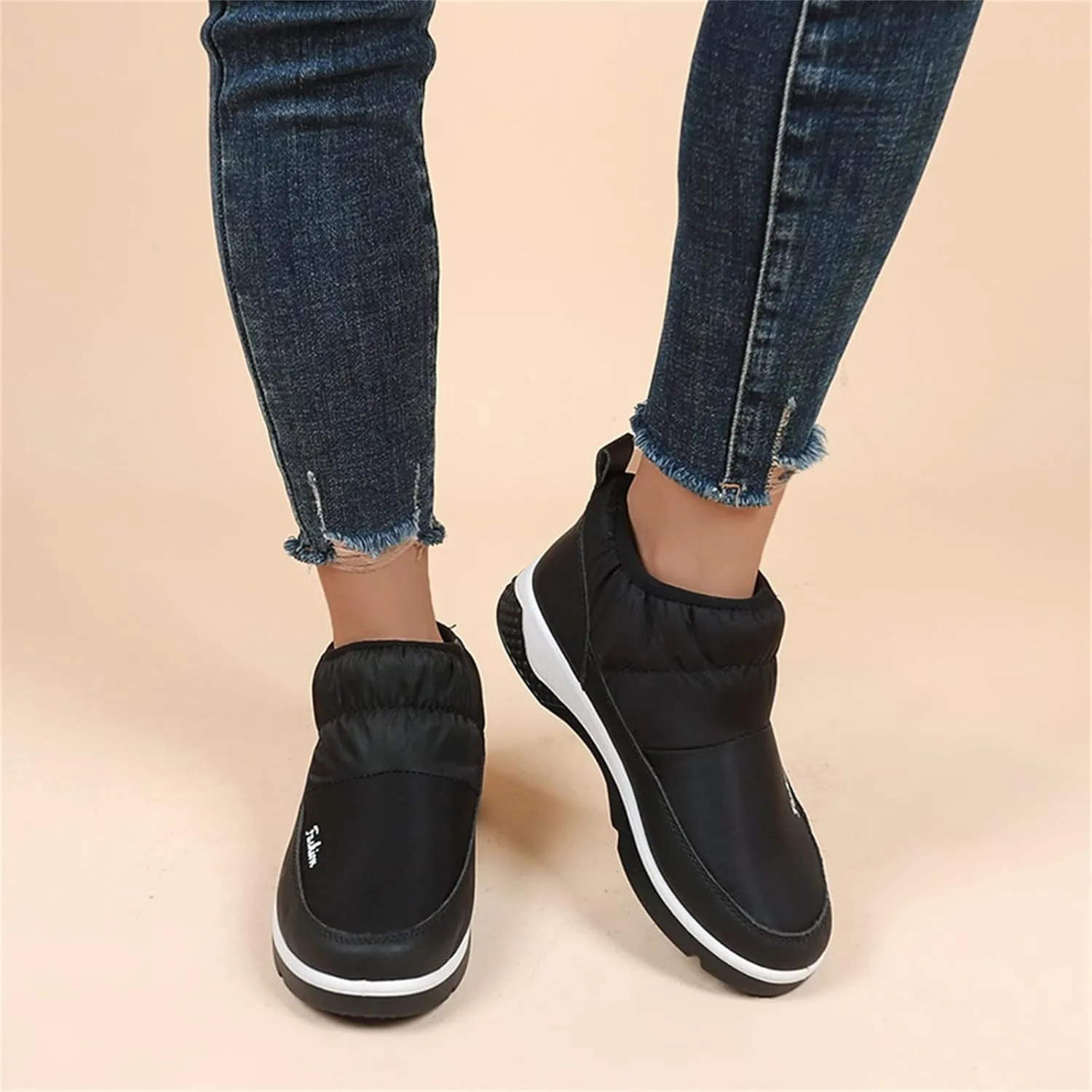 Womens Winter Snow Boots Size 11 Winter Boots Waterproof Women Wide Women Winter Boots Waterproof Cold Weather Womens Duck Boots Waterproof Size 11 Botas Para Nieve De Mujer Sin Cordon