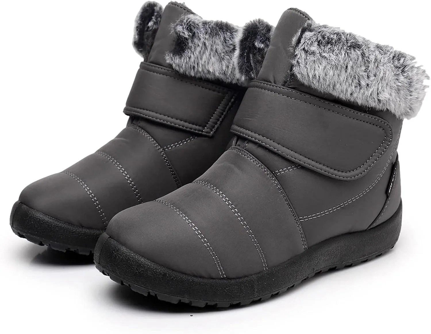 Womens Winter Snow Boots Size 11 Women's Black Waterproof Snow Boots Snow Boots for Women Size 7.5 Fur Boots Heels for Women Winter Botas De Invierno Para Mujer Negras Largas