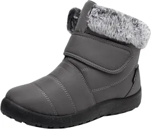 Womens Winter Snow Boots Size 11 Women's Black Waterproof Snow Boots Snow Boots for Women Size 7.5 Fur Boots Heels for Women Winter Botas De Invierno Para Mujer Negras Largas