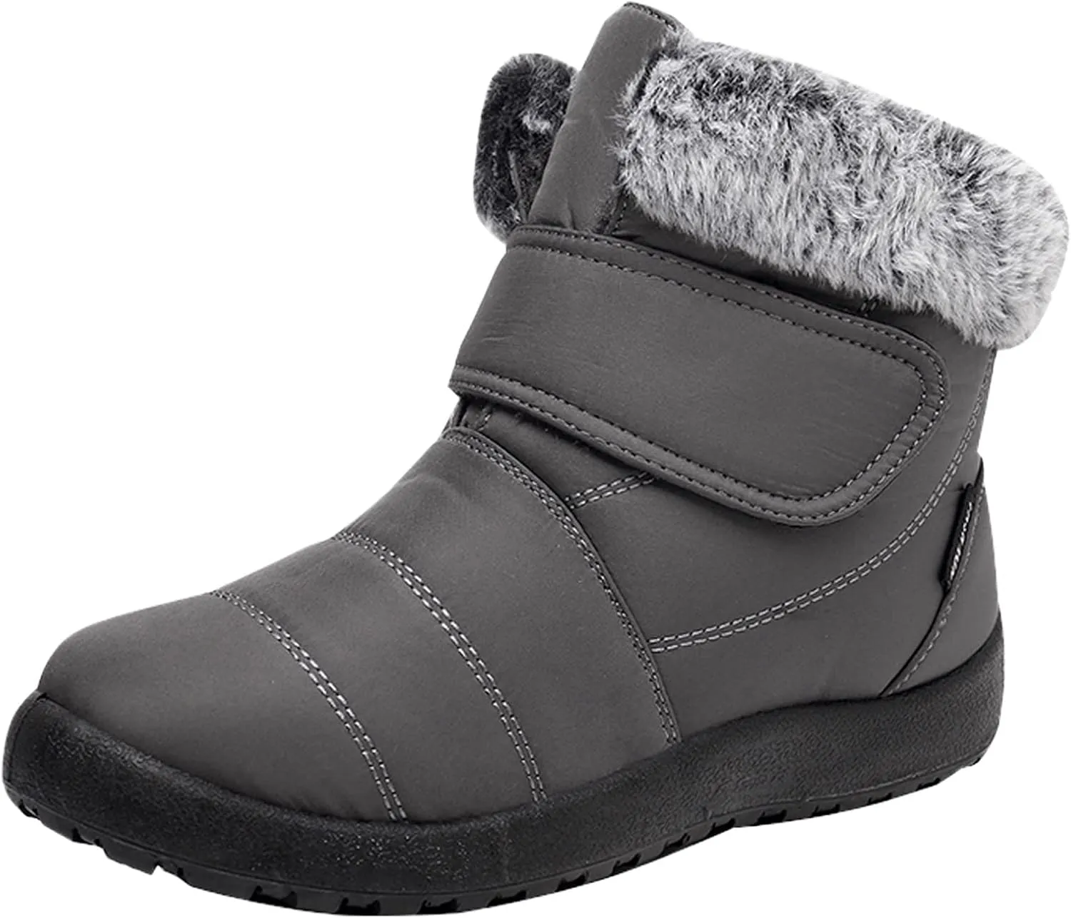 Womens Winter Snow Boots Size 11 Women's Black Waterproof Snow Boots Snow Boots for Women Size 7.5 Fur Boots Heels for Women Winter Botas De Invierno Para Mujer Negras Largas