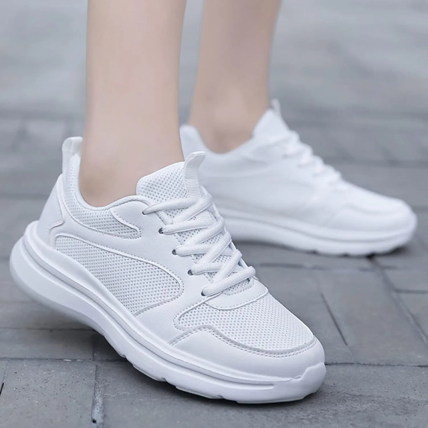 Womens Work Shoes Women Walking Sneakers Casual Breathable Non Slip Tennis Workout Sneakers Running Shoes Working Shoes